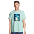 Gratitude - "Bubbles and Sky Sticks" T-shirt arctic blue 4