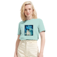 Gratitude - "Bubbles and Sky Sticks" T-shirt arctic blue 6
