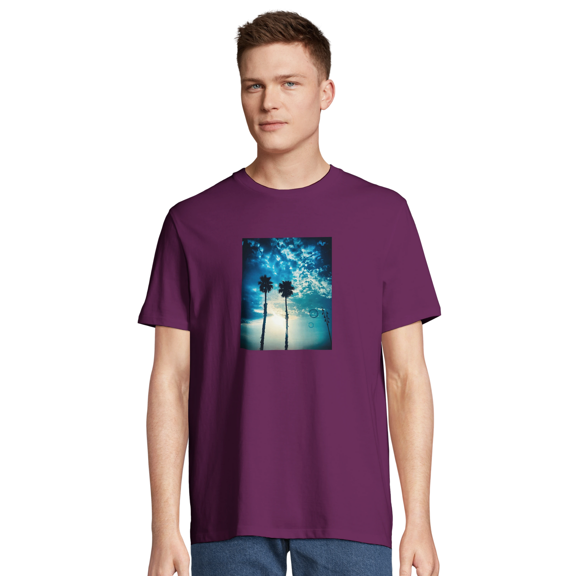 Gratitude - "Bubbles and Sky Sticks" T-shirt astral purple 4
