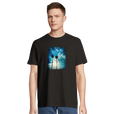 Gratitude - "Bubbles and Sky Sticks" T-shirt Deep Black 4