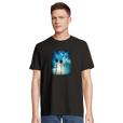 Gratitude - "Bubbles and Sky Sticks" T-shirt Deep Black 4