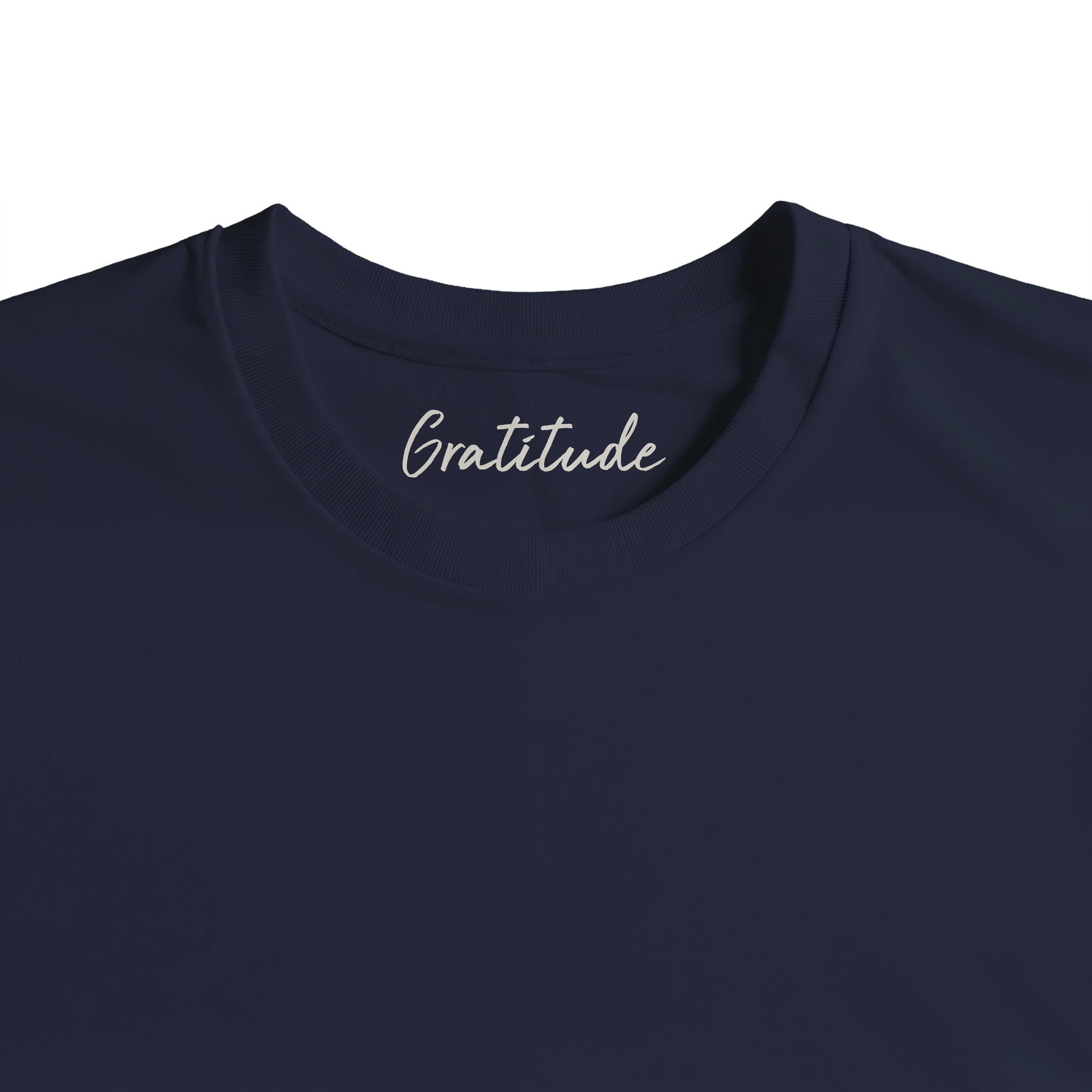 Gratitude - "Bubbles and Sky Sticks" T-shirt French Navy 2