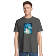 Gratitude - "Bubbles and Sky Sticks" T-shirt Grey Melange 4