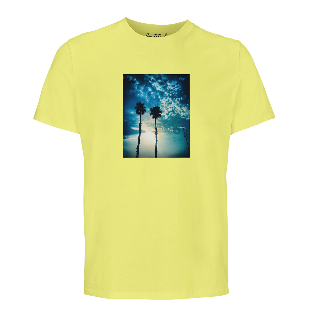 Gratitude - "Bubbles and Sky Sticks" T-shirt Light Yellow 1