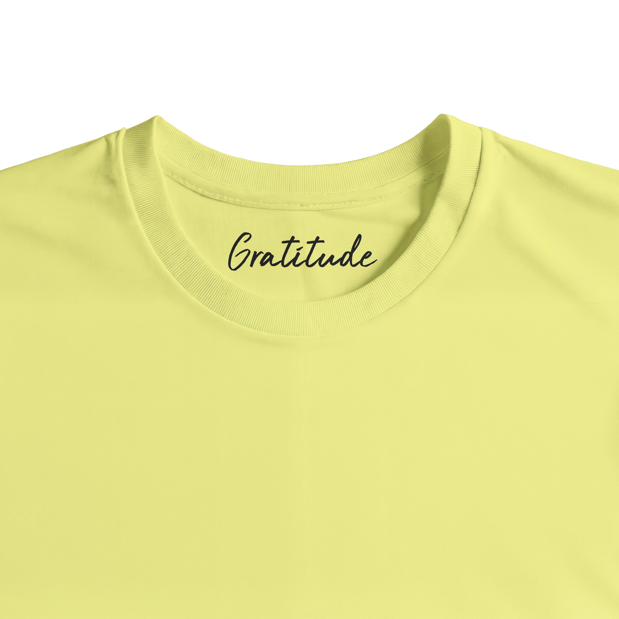 Gratitude - "Bubbles and Sky Sticks" T-shirt Light Yellow 2