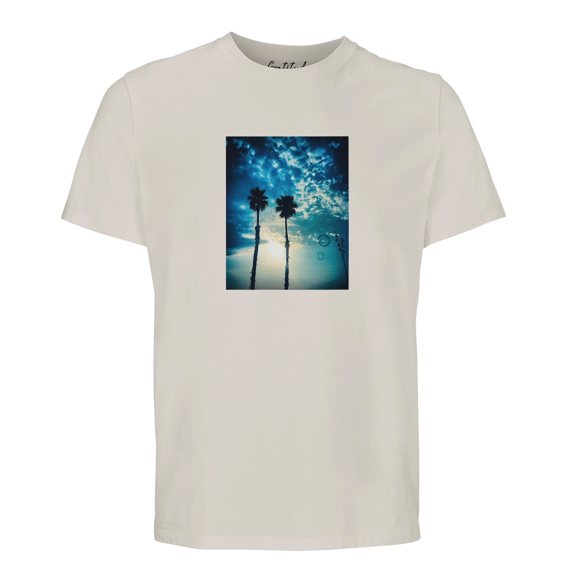 Gratitude - "Bubbles and Sky Sticks" T-shirt Off White 1