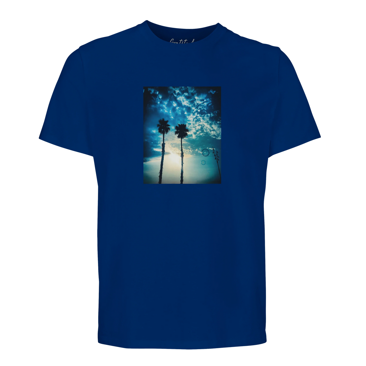 Gratitude - "Bubbles and Sky Sticks" T-shirt Royal Blue 1