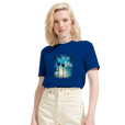 Gratitude - "Bubbles and Sky Sticks" T-shirt Royal Blue 6