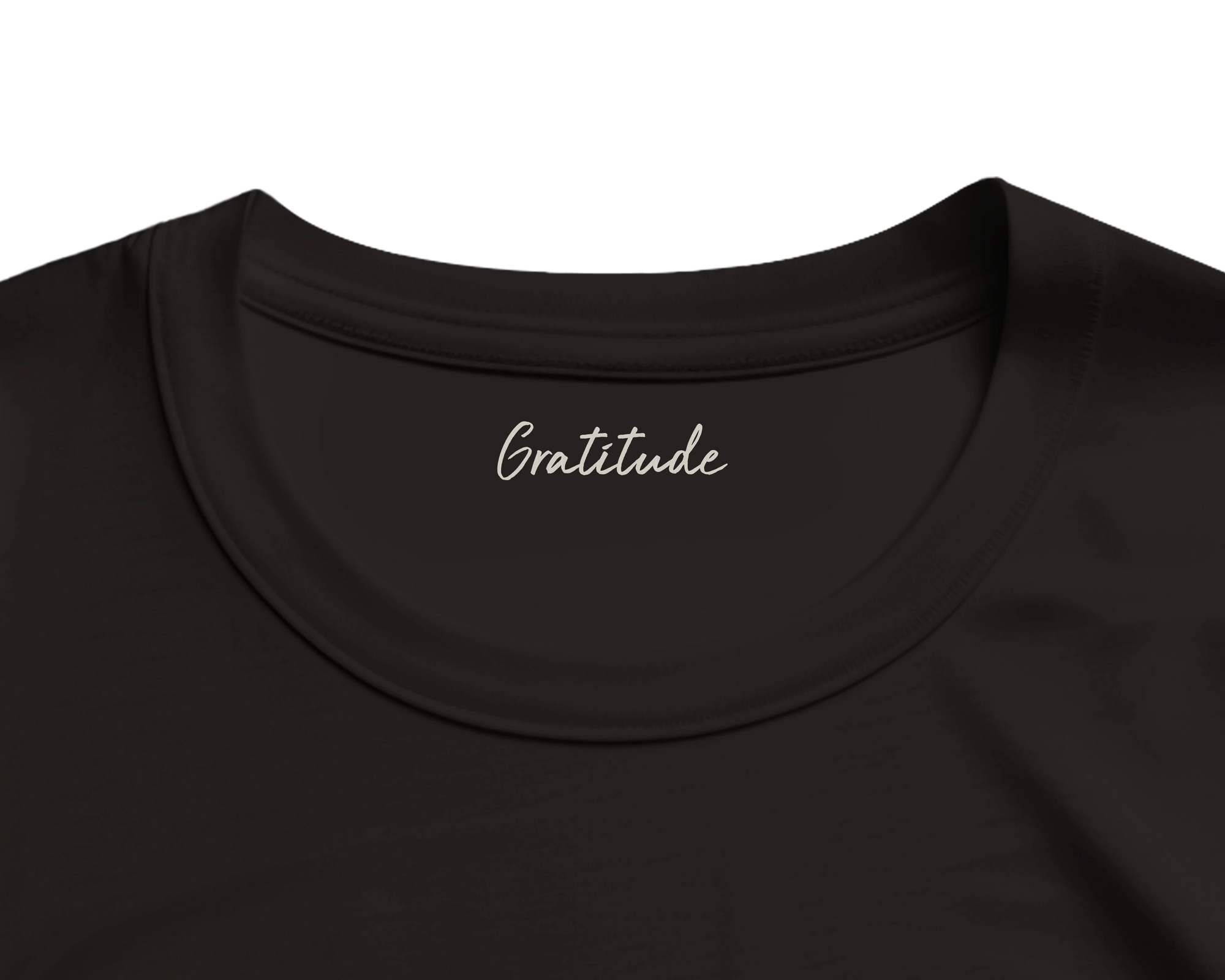 Gratitude - "Bubbles and Sky Sticks" T-shirt Deep Black XS 2