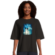 Gratitude - "Bubbles and Sky Sticks" T-shirt Deep Black 3