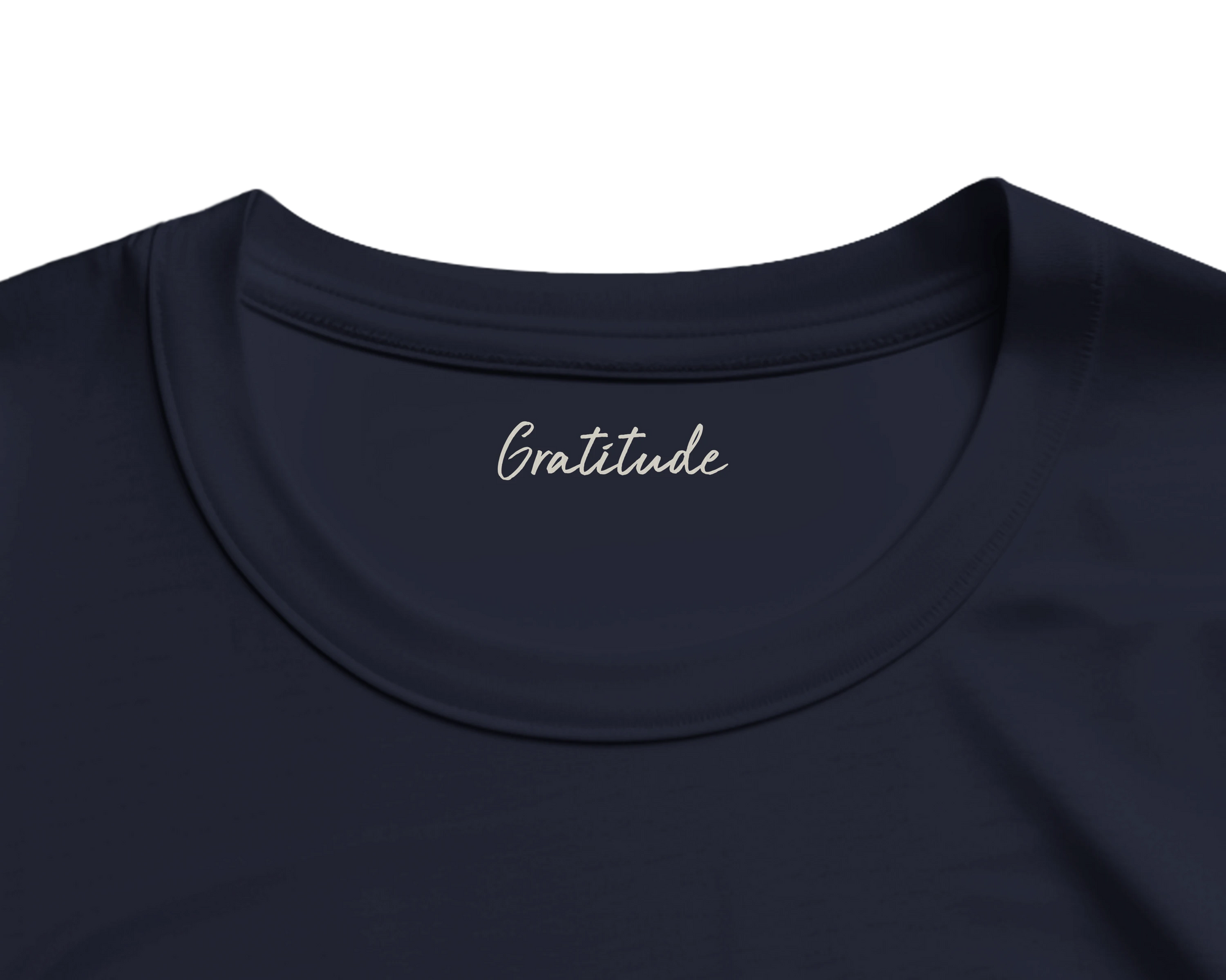 Gratitude - "Bubbles and Sky Sticks" T-shirt French Navy XS 2