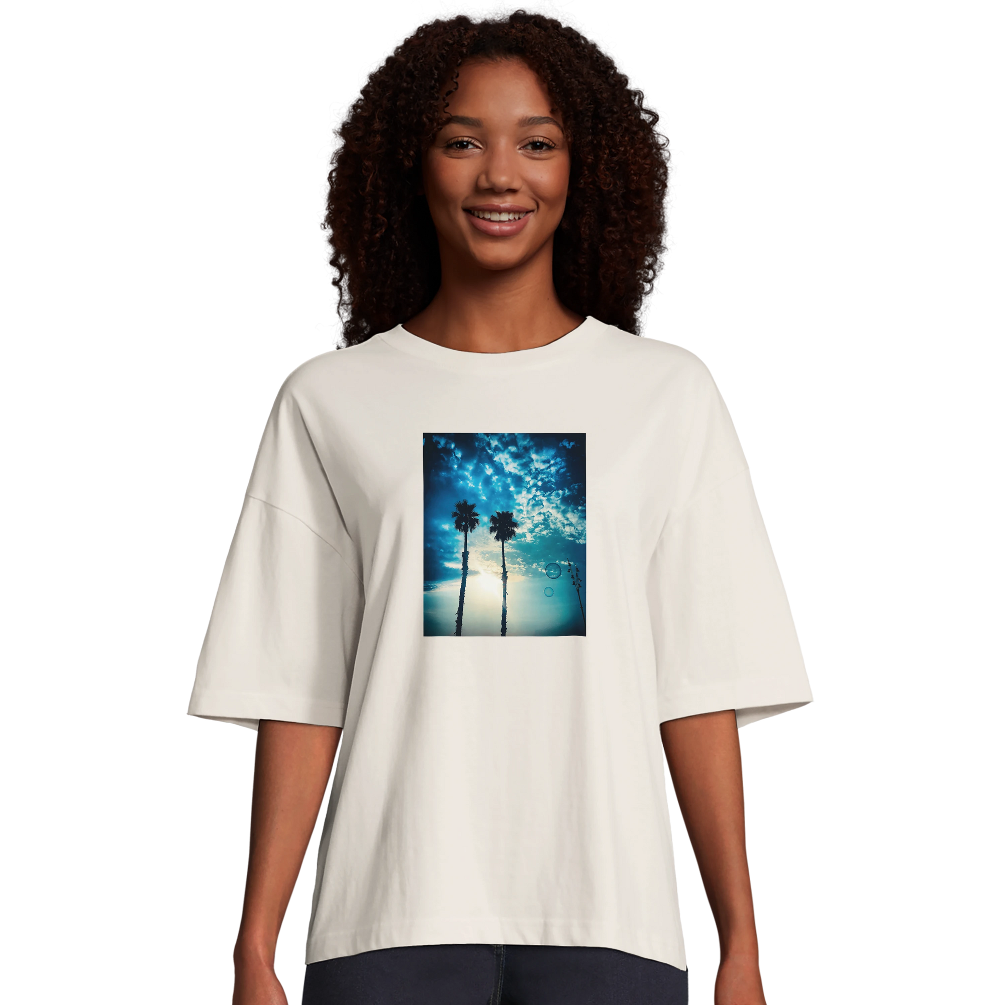 Gratitude - "Bubbles and Sky Sticks" T-shirt Off White XS 1
