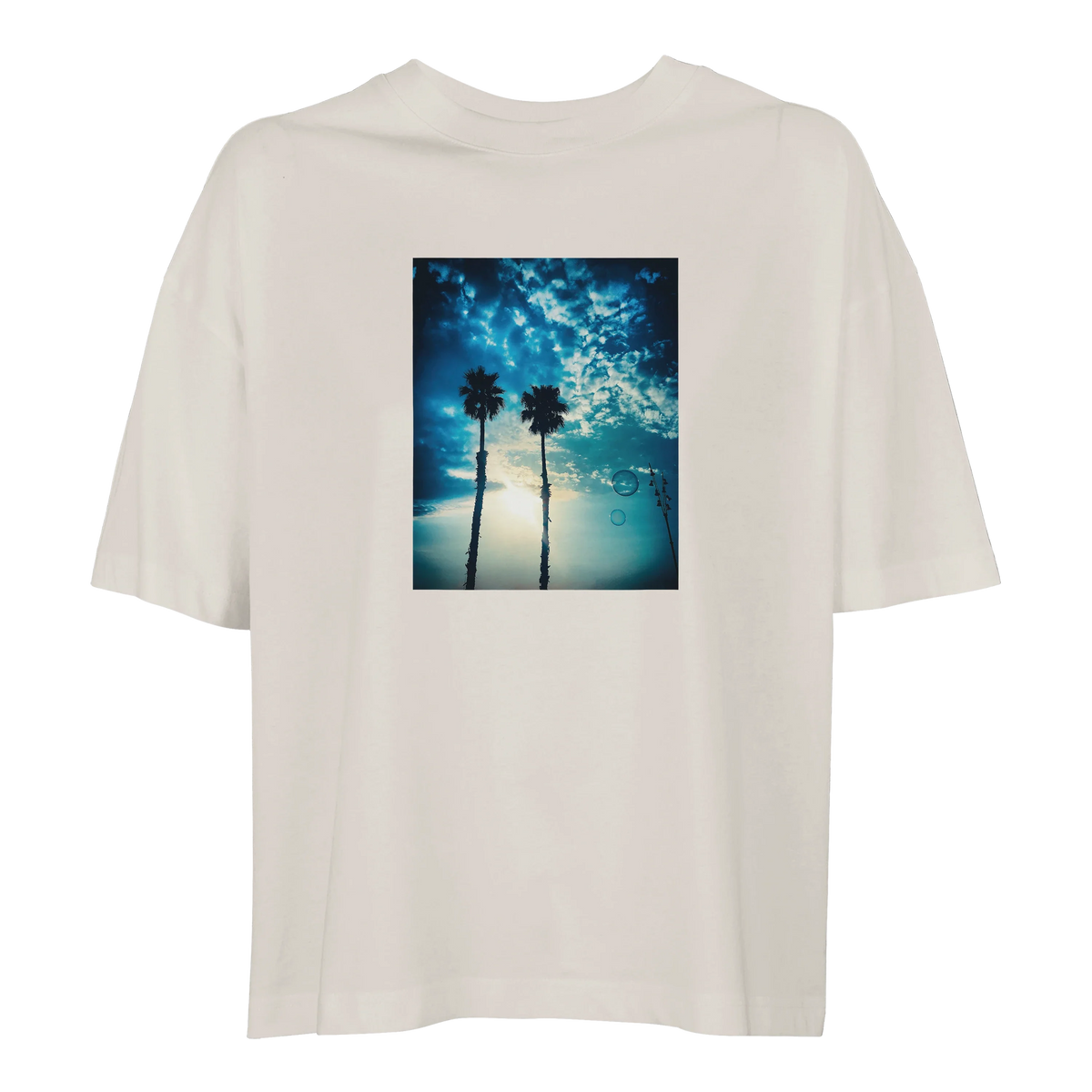 Gratitude - "Bubbles and Sky Sticks" T-shirt Off White 3