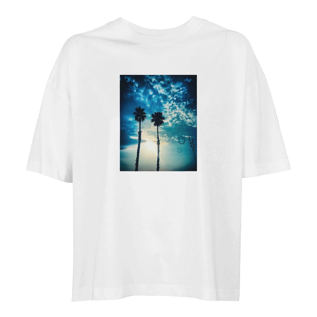 Gratitude - "Bubbles and Sky Sticks" T-shirt White 3