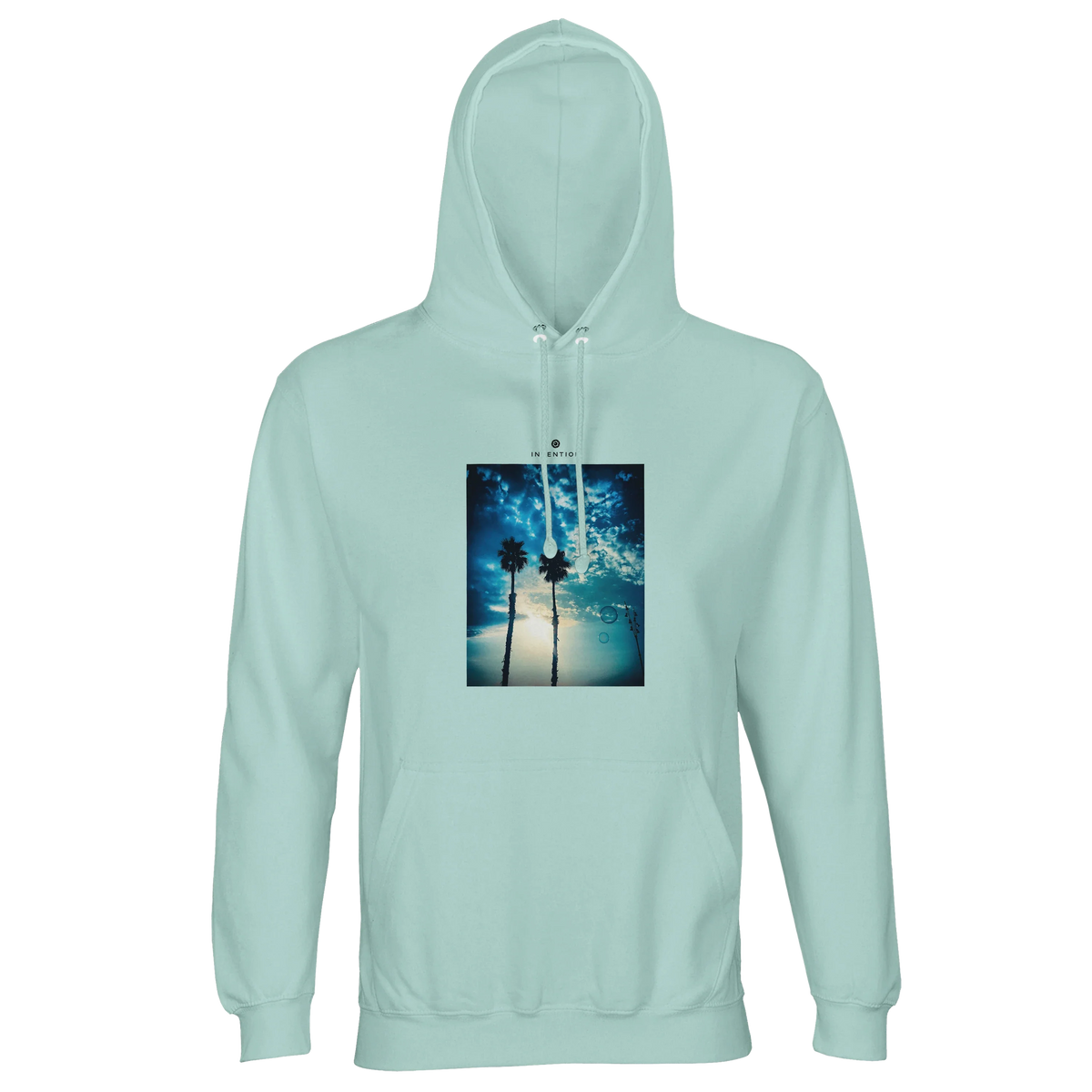 Gratitude - "Bubbles and Sky Sticks" Hoodie arctic blue 1