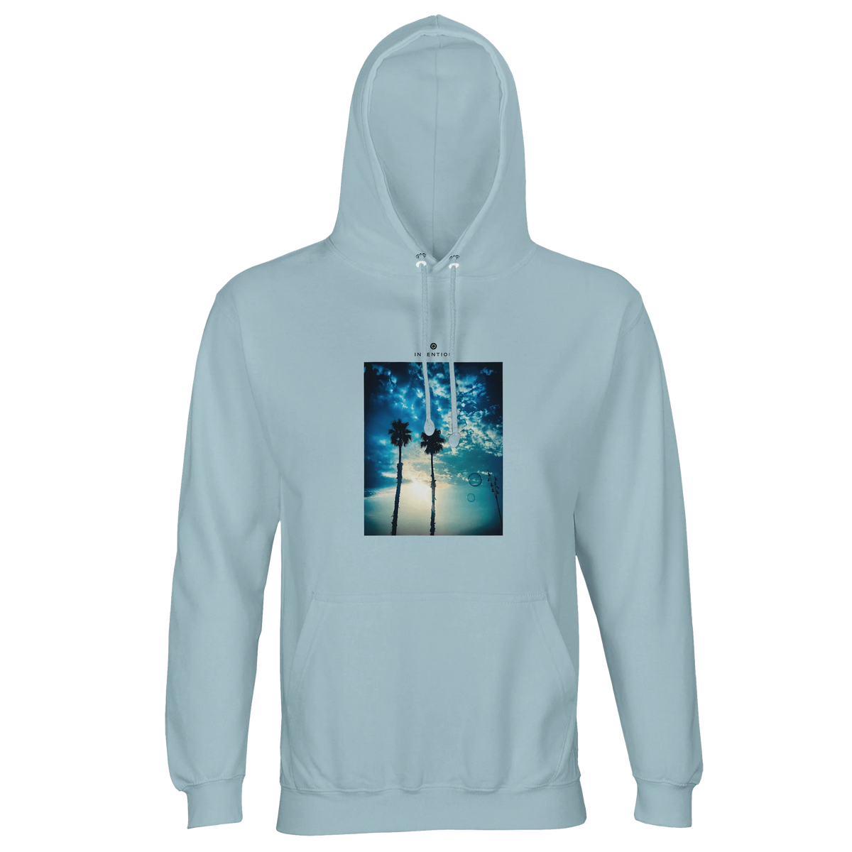 Gratitude - "Bubbles and Sky Sticks" Hoodie creamy blue 1