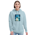 Gratitude - "Bubbles and Sky Sticks" Hoodie creamy blue 5