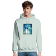 Gratitude - "Bubbles and Sky Sticks" Hoodie creamy green 3