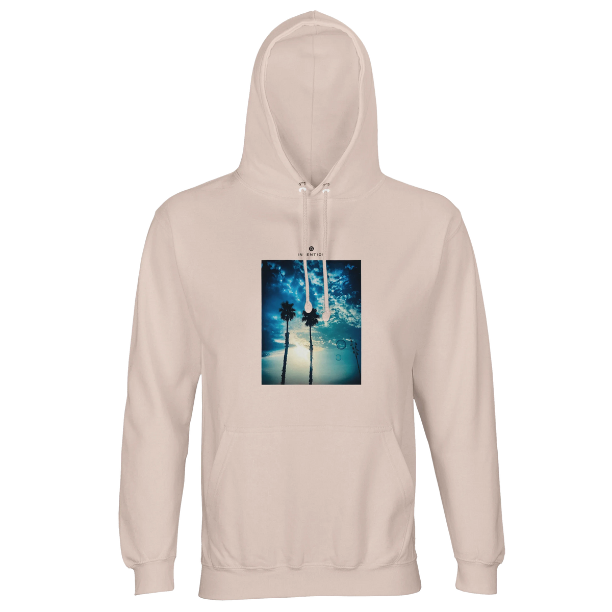 Gratitude - "Bubbles and Sky Sticks" Hoodie creamy pink 1