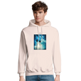 Gratitude - "Bubbles and Sky Sticks" Hoodie creamy pink 3