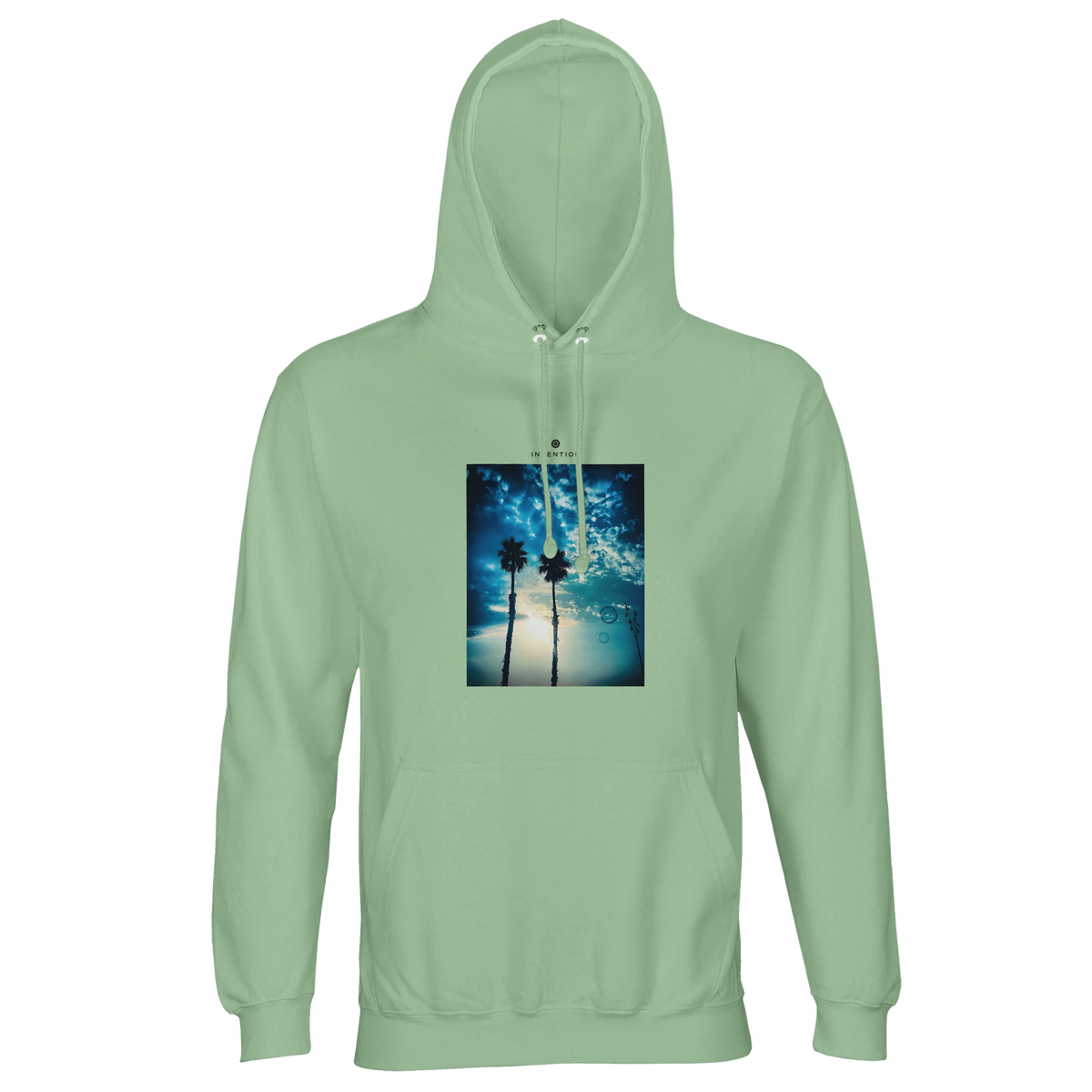 Gratitude - "Bubbles and Sky Sticks" Hoodie frozen green 1