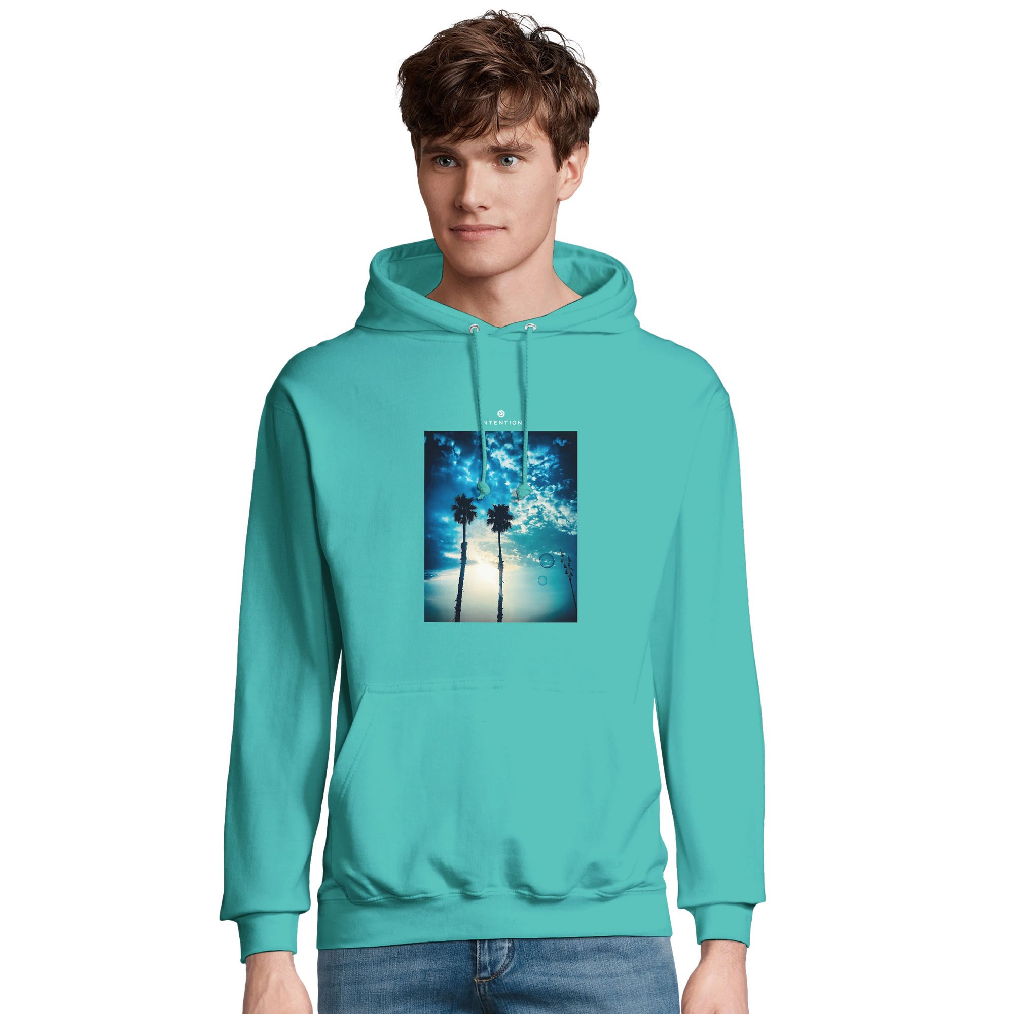 Gratitude - "Bubbles and Sky Sticks" Hoodie pool blue XS 3