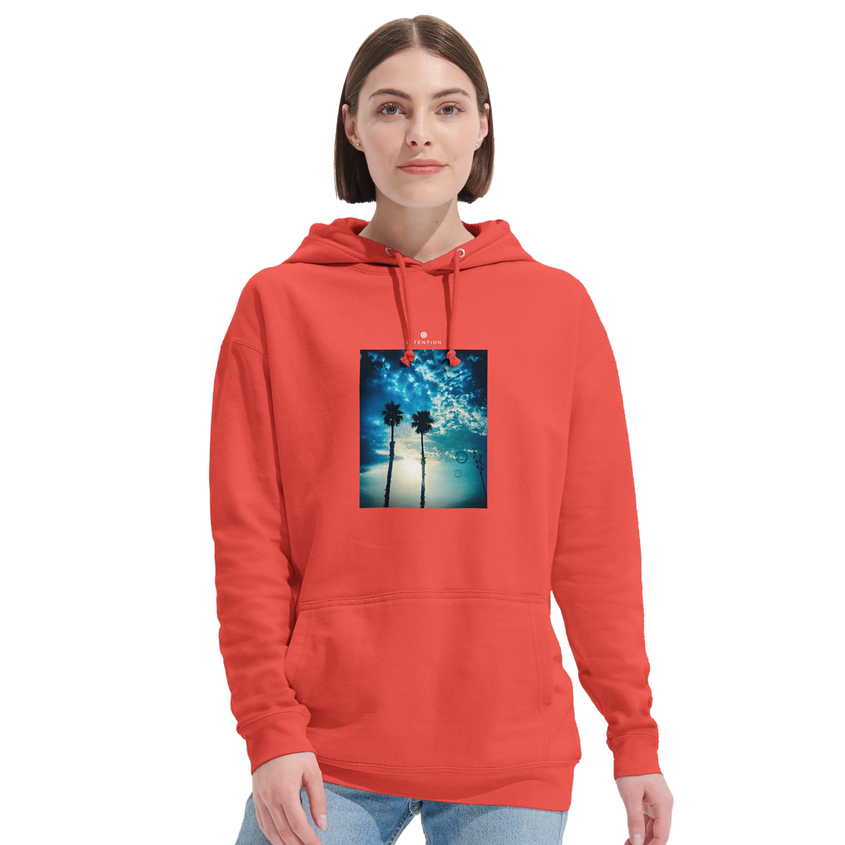 Gratitude - "Bubbles and Sky Sticks" Hoodie pop orange 5