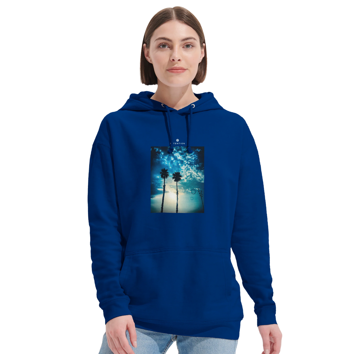 Gratitude - "Bubbles and Sky Sticks" Hoodie Royal Blue 5
