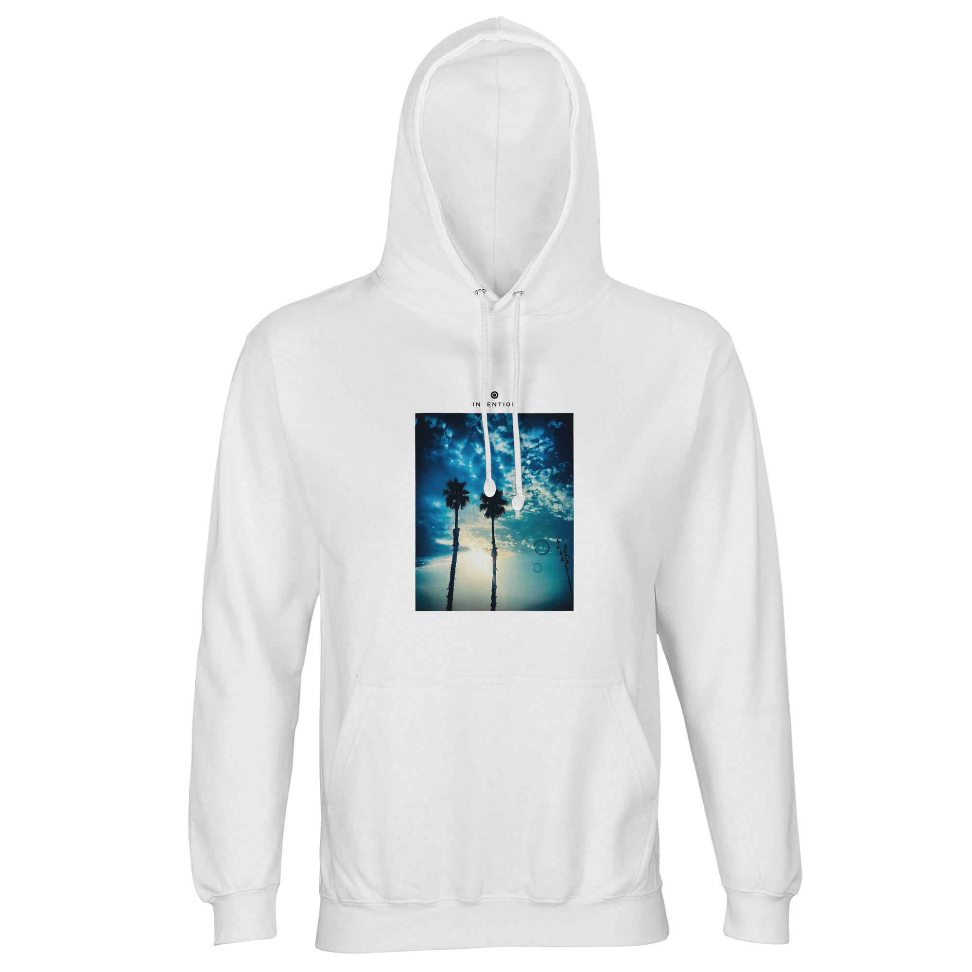 Gratitude - "Bubbles and Sky Sticks" Hoodie White XS 1