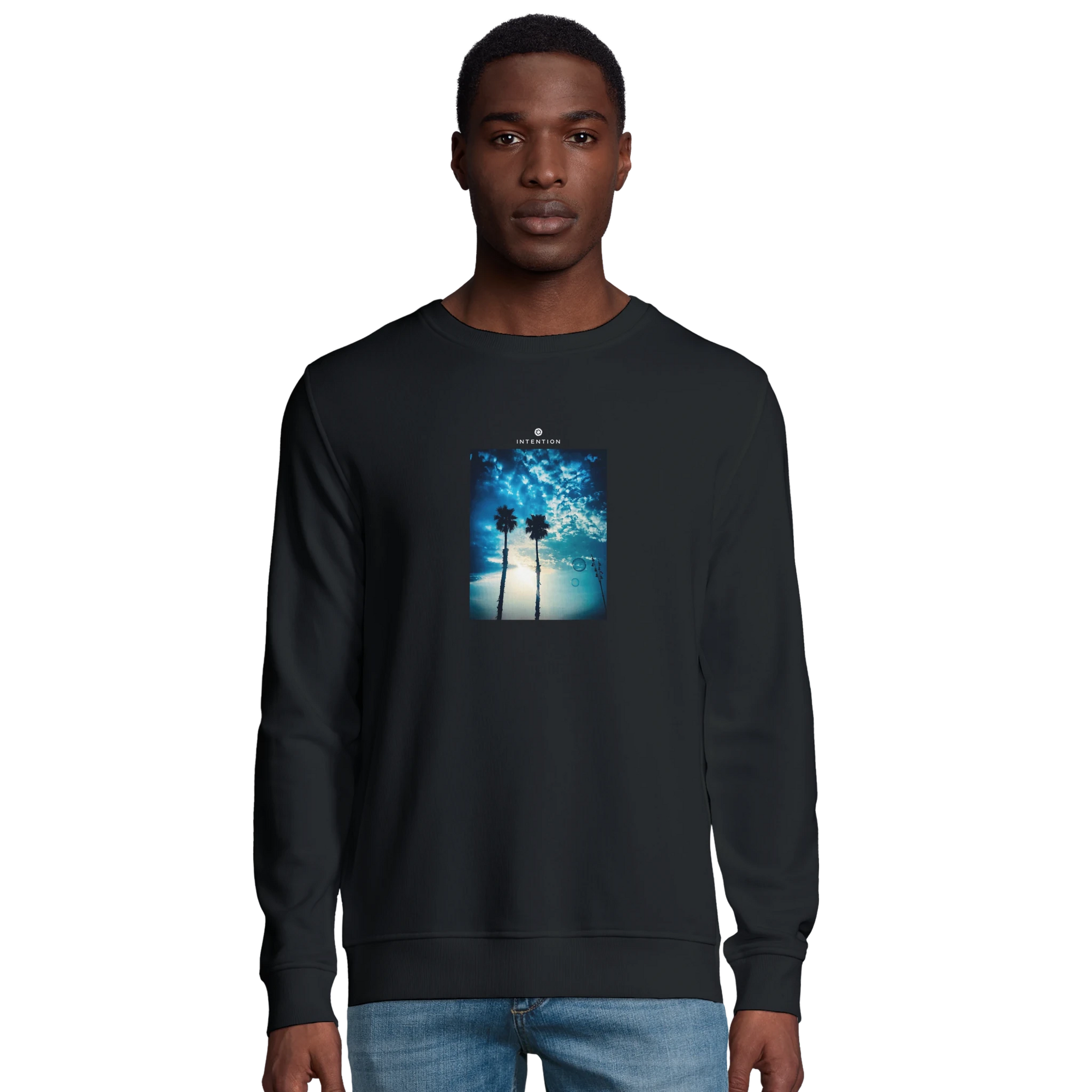 Gratitude - "Bubbles and Sky Sticks" Sweatshirt Black XS 36