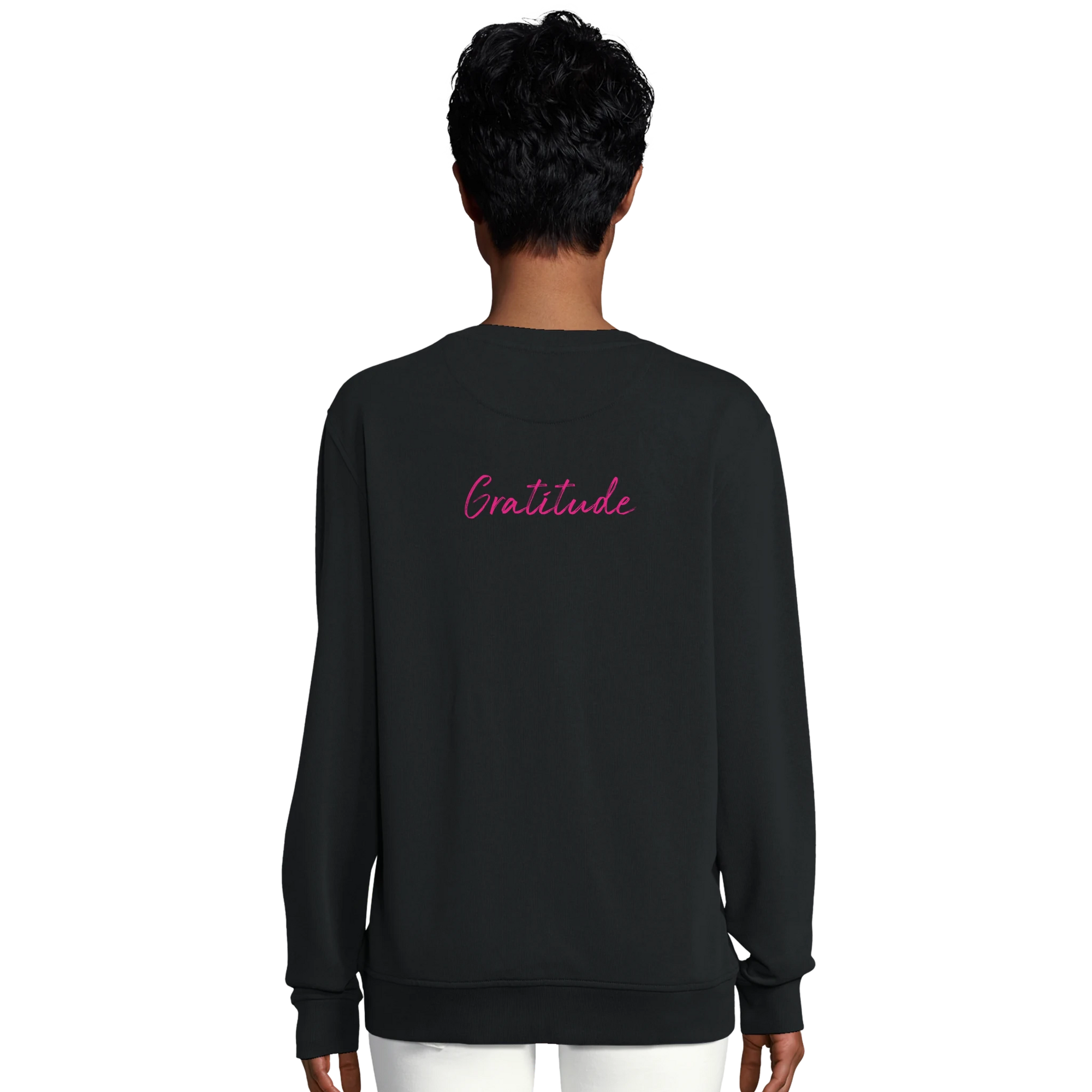 Gratitude - "Bubbles and Sky Sticks" Sweatshirt Black XS 39