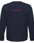 Gratitude - "Bubbles and Sky Sticks" Sweatshirt French Navy XS 23