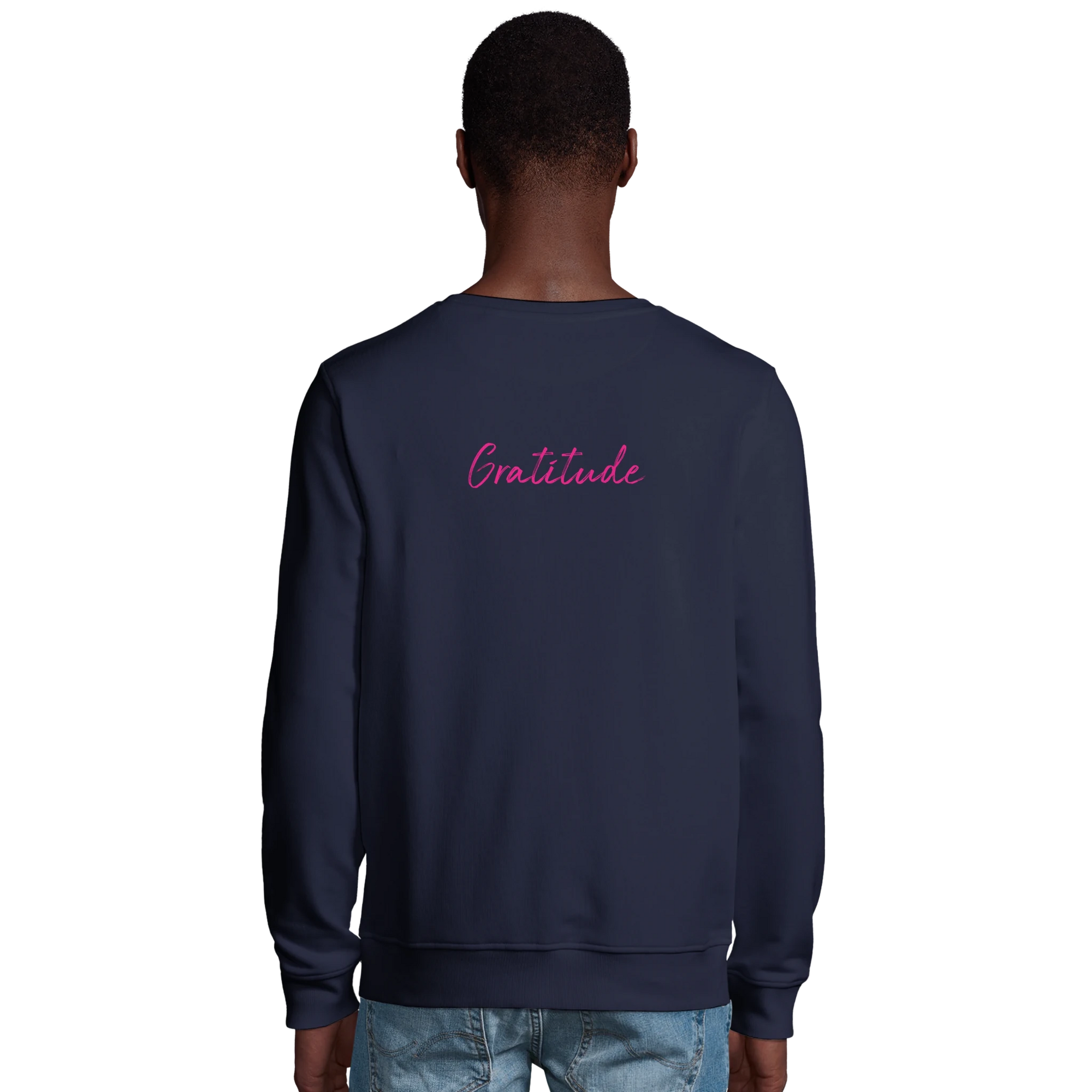 Gratitude - "Bubbles and Sky Sticks" Sweatshirt French Navy XS 25