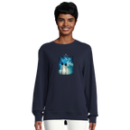 Gratitude - "Bubbles and Sky Sticks" Sweatshirt French Navy XS 5