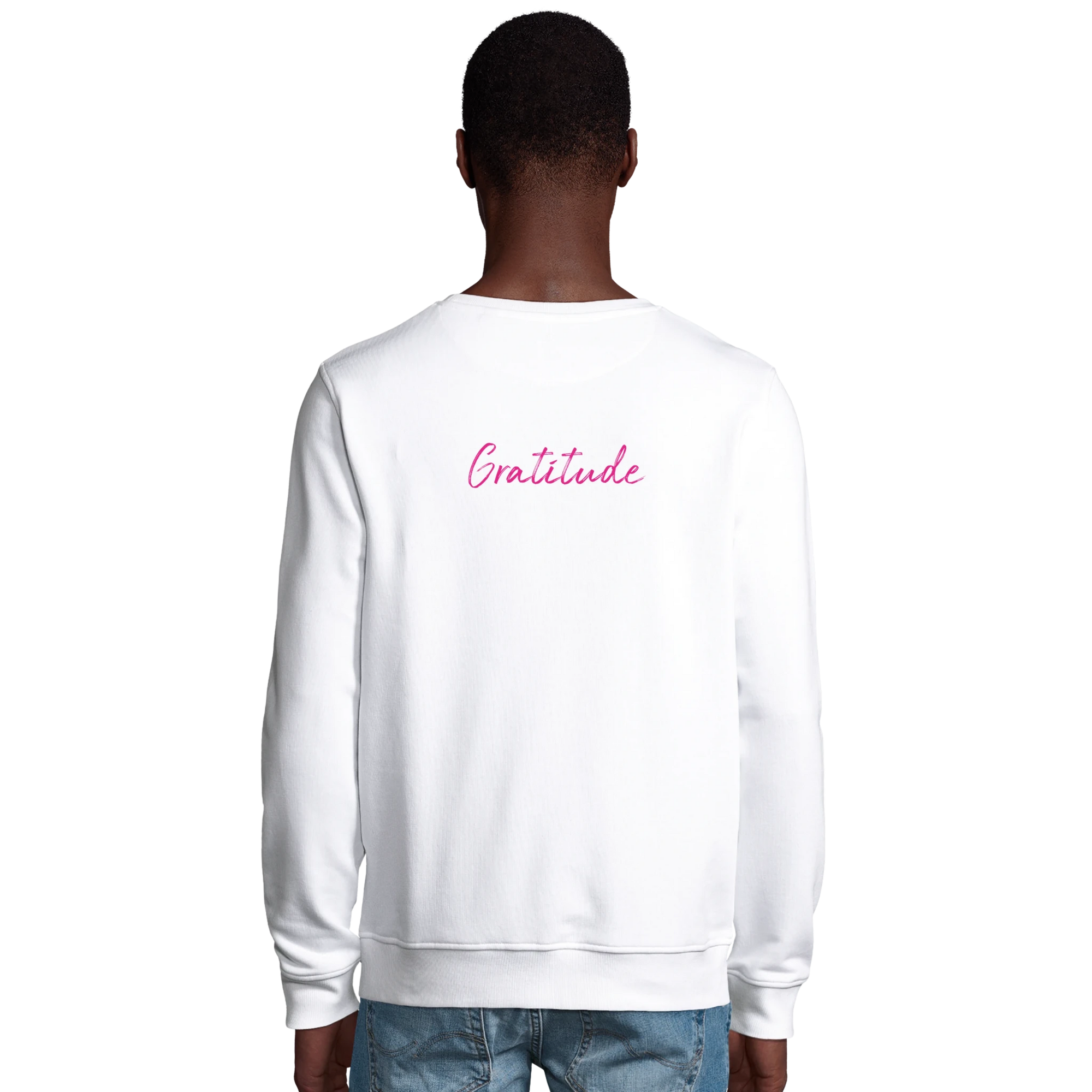 Gratitude - "Bubbles and Sky Sticks" Sweatshirt White XS 7