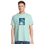 Gratitude - "Bubbles and Sky Sticks" T-shirt arctic blue XS 4