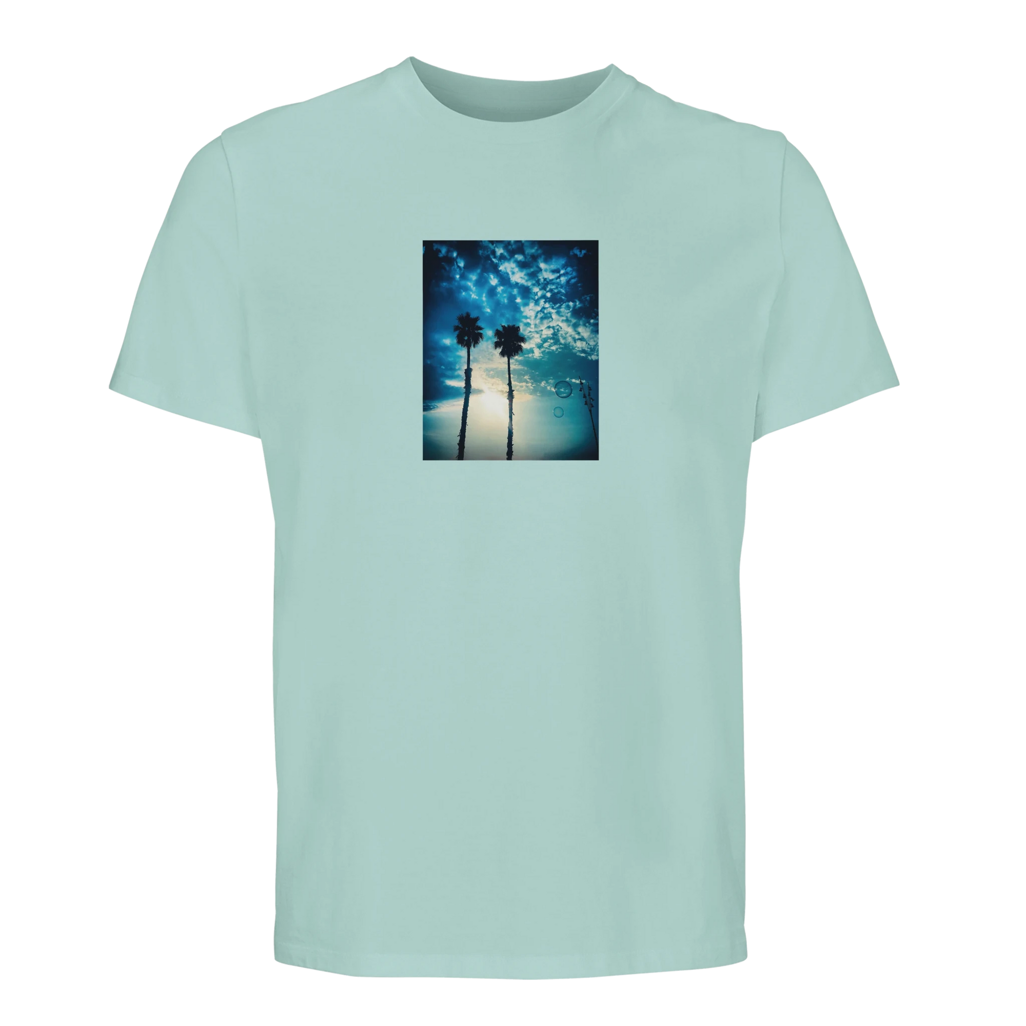 Gratitude - "Bubbles and Sky Sticks" T-shirt arctic blue XS 22
