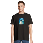 Gratitude - "Bubbles and Sky Sticks" T-shirt Deep Black XS 4