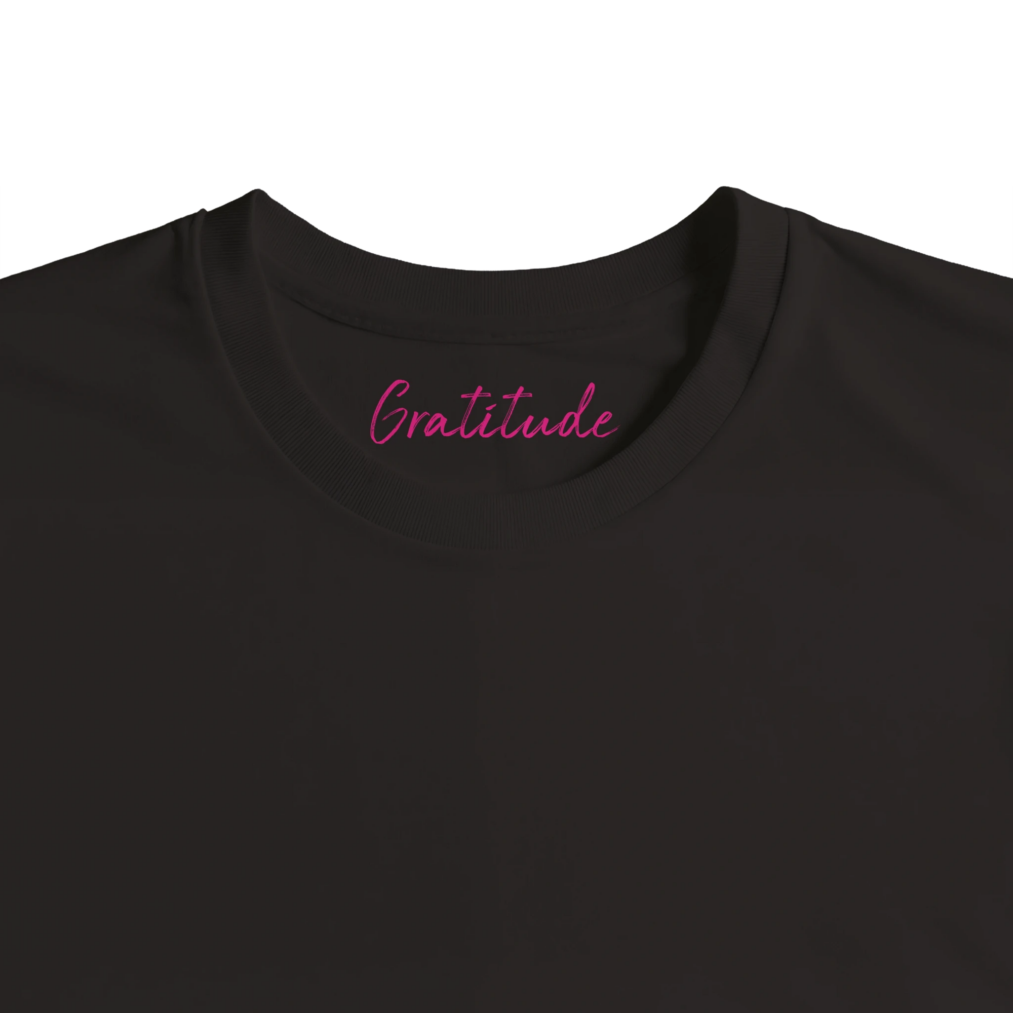 Gratitude - "Bubbles and Sky Sticks" T-shirt Deep Black XS 59