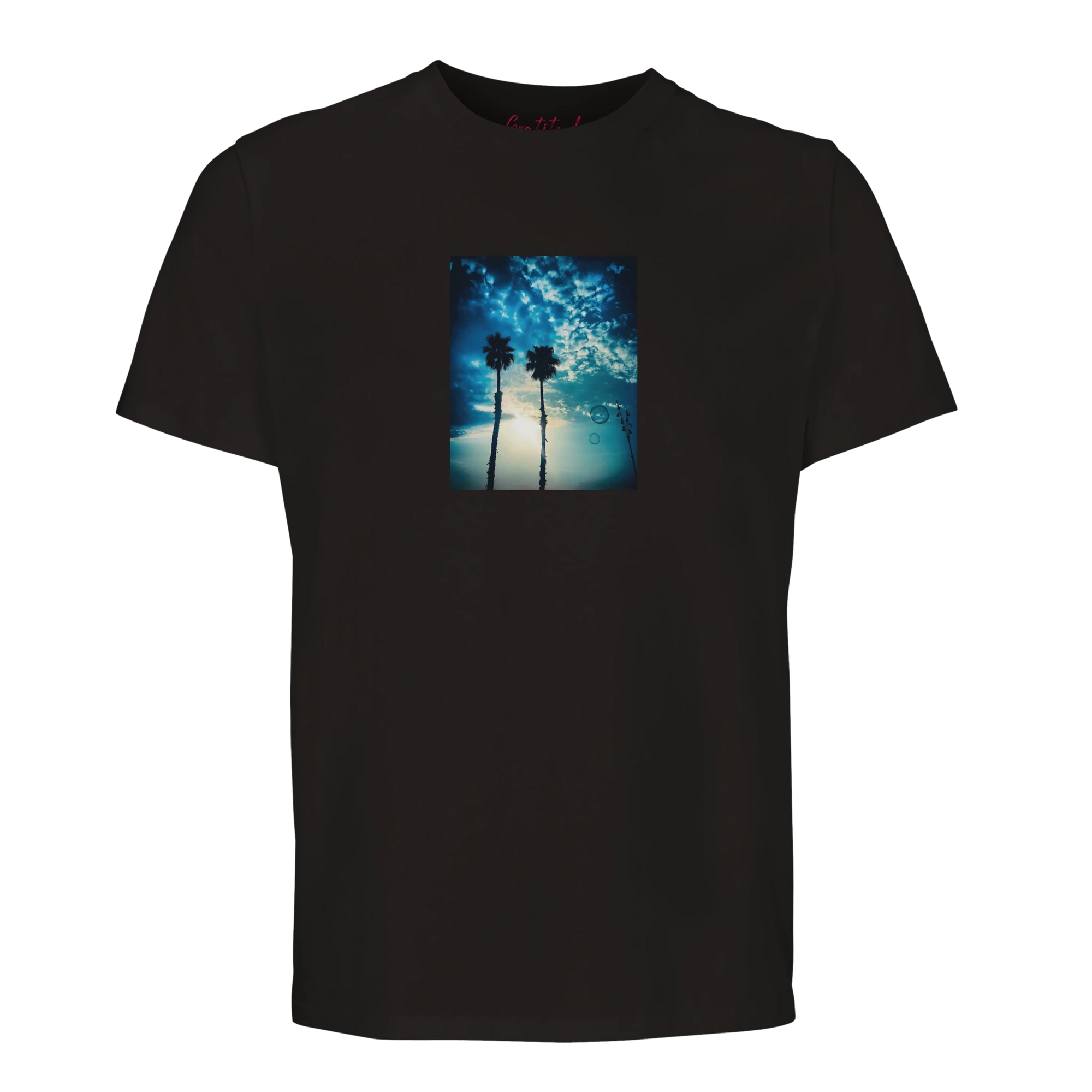 Gratitude - "Bubbles and Sky Sticks" T-shirt Deep Black XS 58