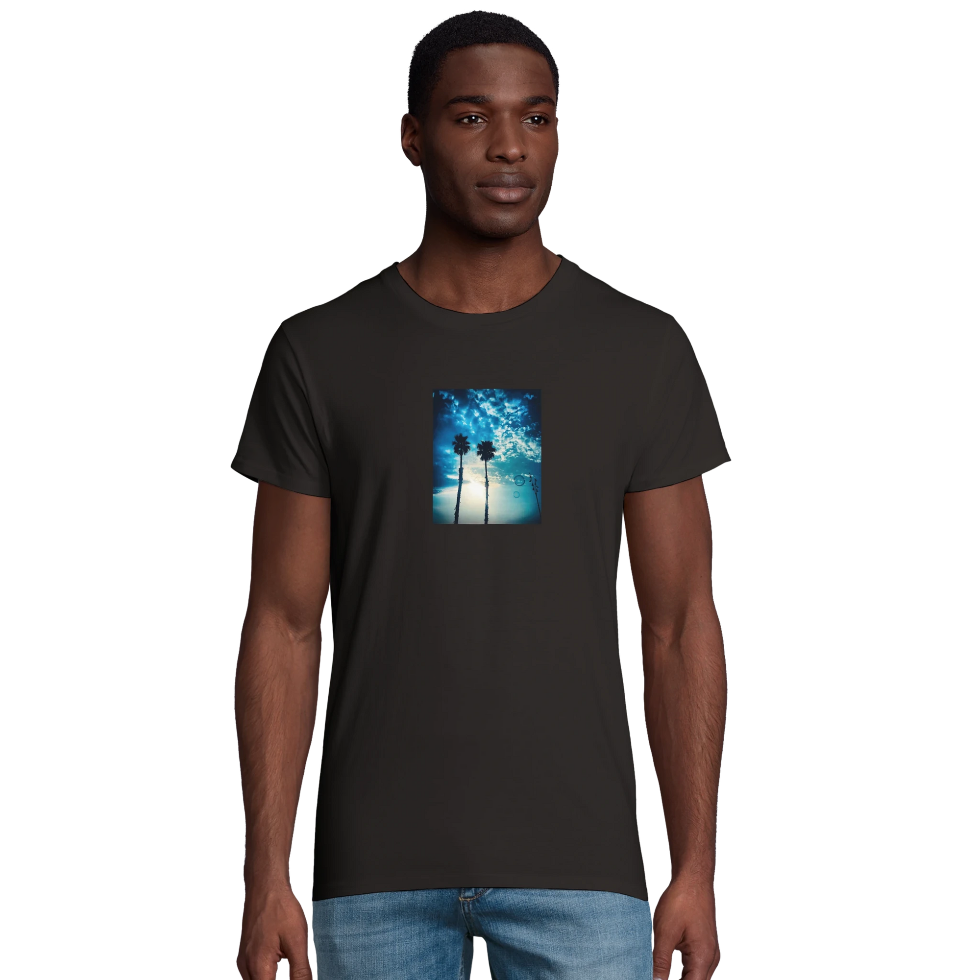 Gratitude - "Bubbles and Sky Sticks" T-shirt Deep Black XS 55