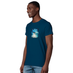 Gratitude - "Bubbles and Sky Sticks" T-shirt denim XS 6