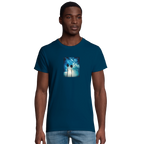 Gratitude - "Bubbles and Sky Sticks" T-shirt denim XS 4