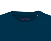 Gratitude - "Bubbles and Sky Sticks" T-shirt denim XS 2