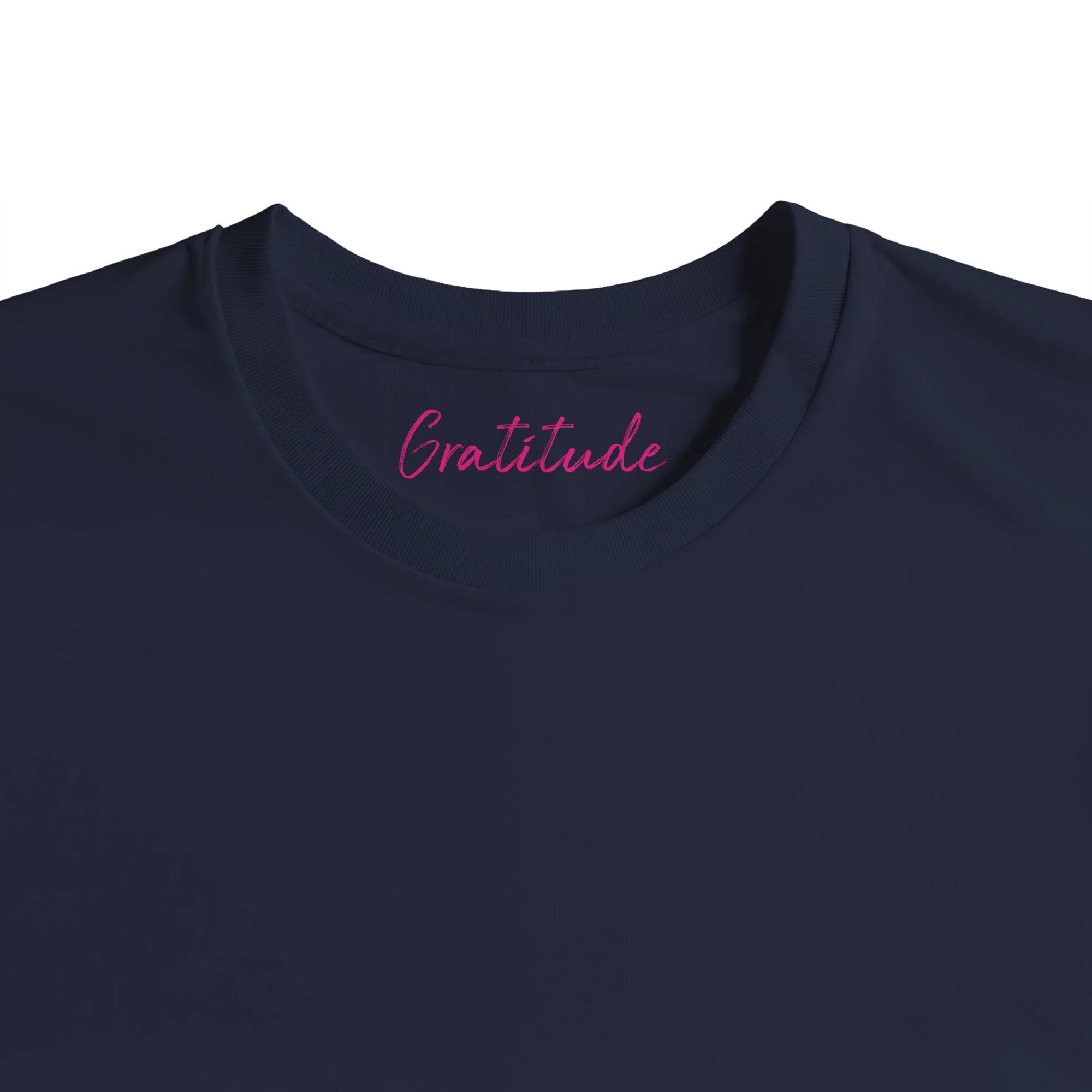 Gratitude - "Bubbles and Sky Sticks" T-shirt French Navy XS 47