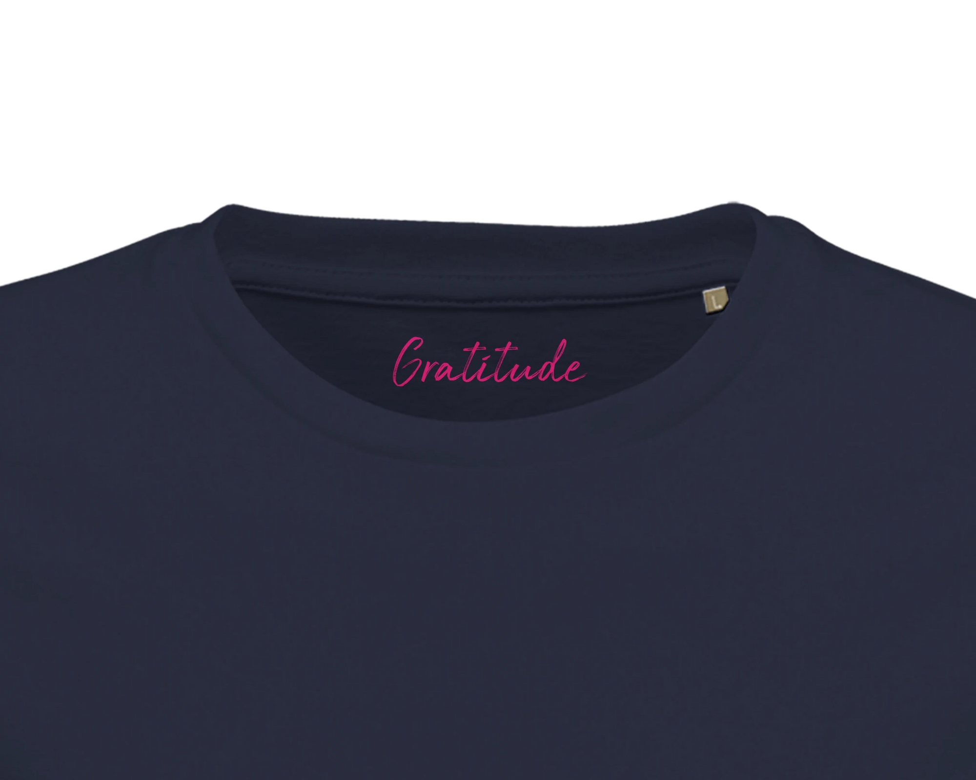 Gratitude - "Bubbles and Sky Sticks" T-shirt French Navy XS 41