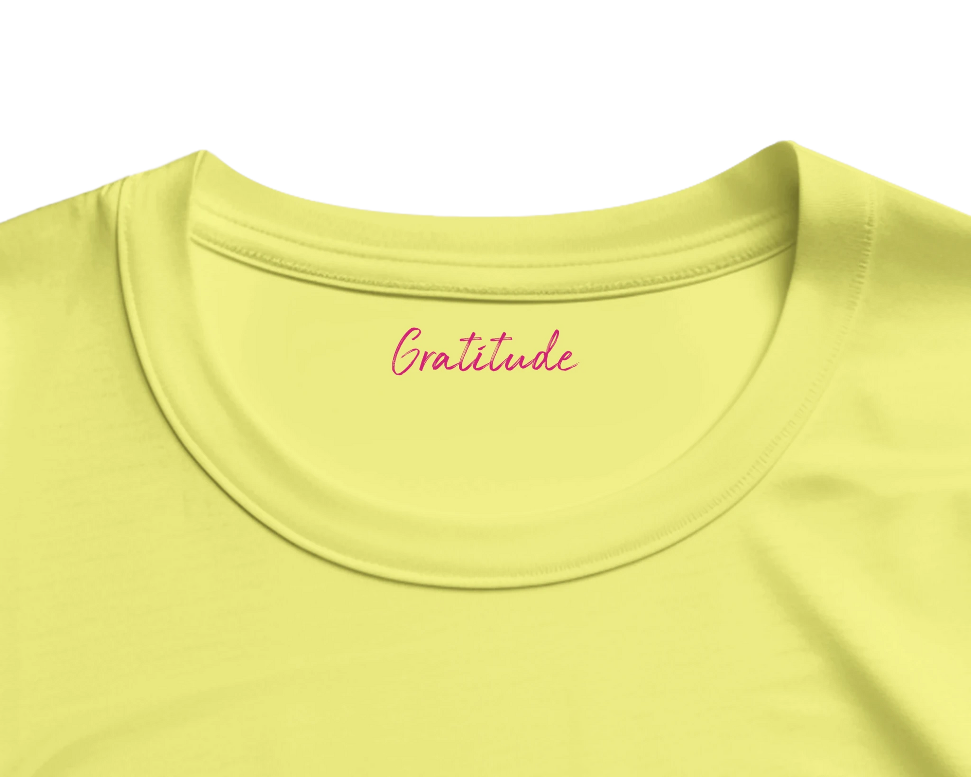 Gratitude - "Bubbles and Sky Sticks" T-shirt Light Yellow XS 10