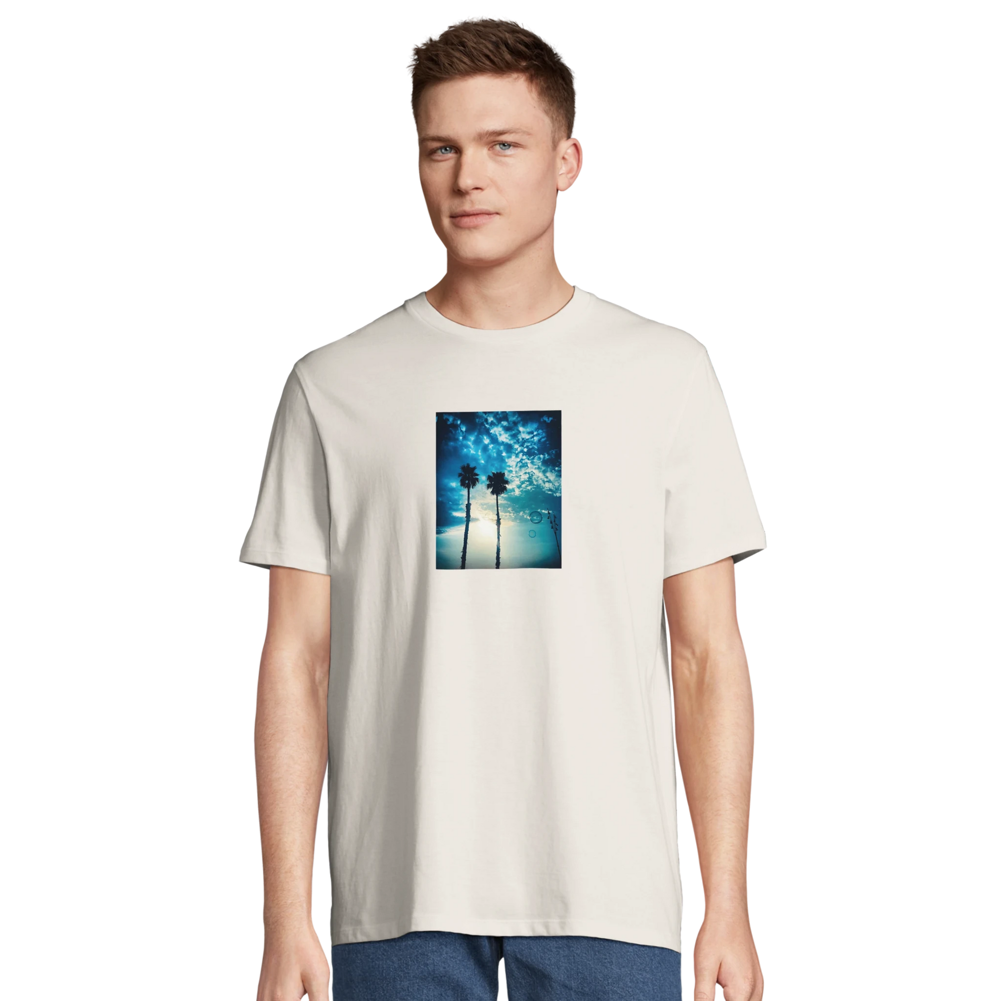 Gratitude - "Bubbles and Sky Sticks" T-shirt Off White XS 19