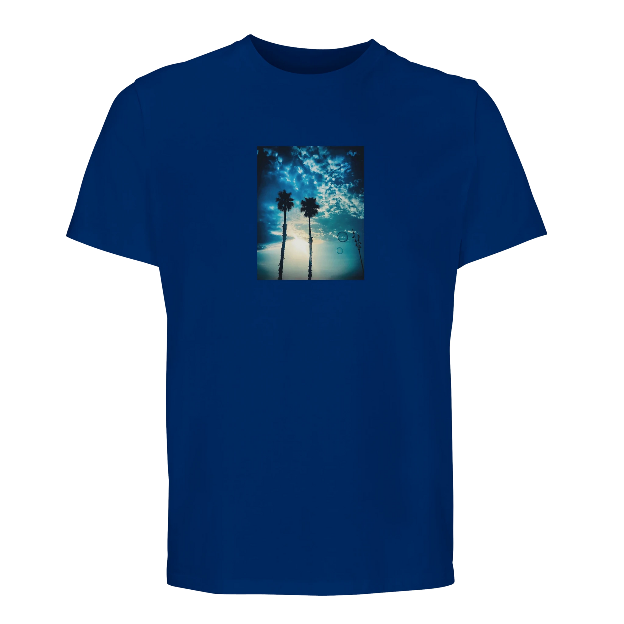 Gratitude - "Bubbles and Sky Sticks" T-shirt Royal Blue XS 52
