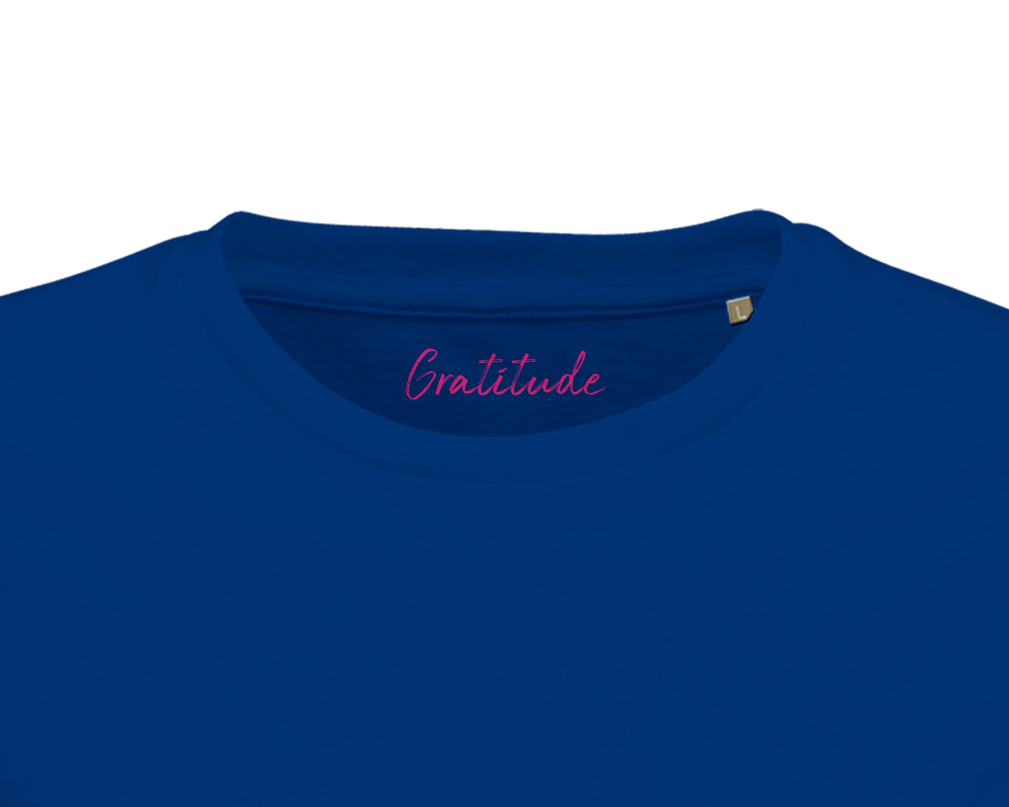 Gratitude - "Bubbles and Sky Sticks" T-shirt Royal Blue XS 47